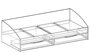 Кровать для ребенка Олимп Фея-3 симметричная белый 203.2х94.7х65.2 см