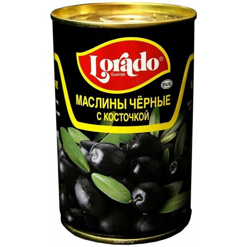 Маслины черные с/к LORADO, ж/б, 314 мл(1шт.)