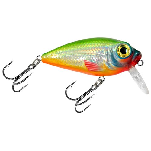 фото Воблер для рыбалки aqua жук 37mm, вес - 4,0g, цвет 104 (серебристо-зеленый клоун) (набор 2 шт)