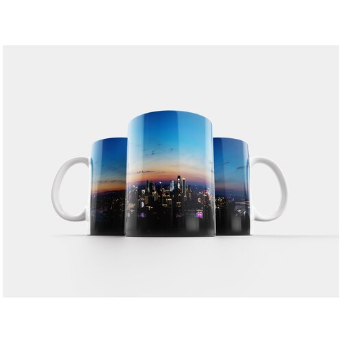 фото Кружка "горизонт, сити, городской пейзаж" 320 мл lotsprints