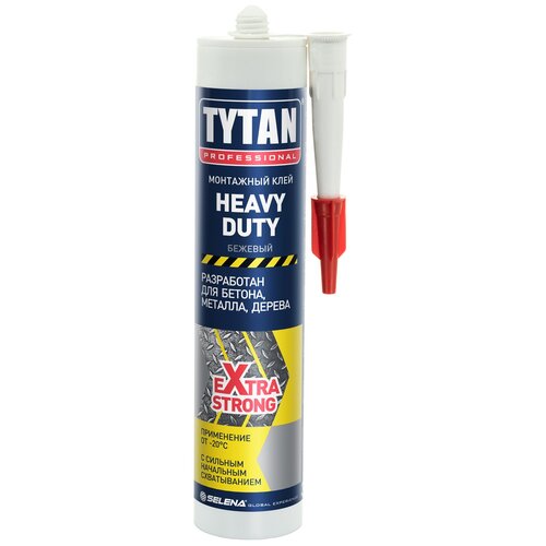 Монтажный клей Tytan HEAVY DUTY (310 мл) 0.31 л картридж клей монтажный tytan heavy duty бежевый картридж 310мл