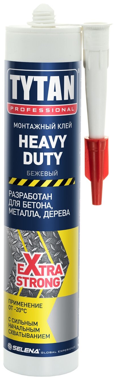 Клей TYTAN монтажный HEAVY DUTY сверхпрочный 310 мл