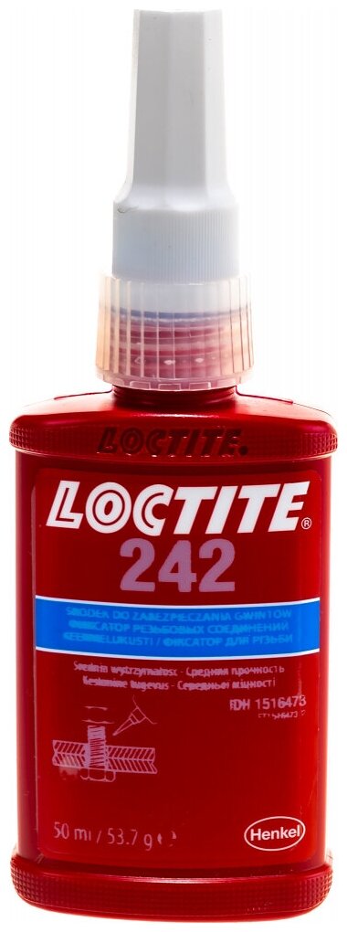 Loctite 242 Резьбовой фиксатор средней прочности 50 мл