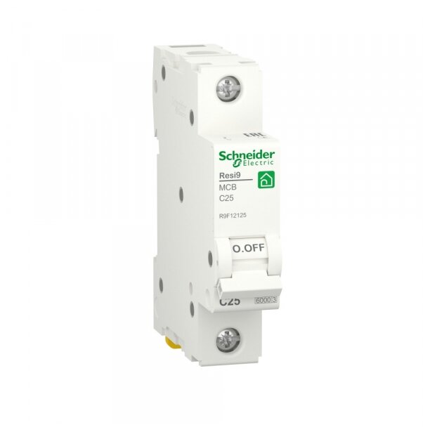 Автоматический выключатель Schneider Electric Resi9 1P (С) 6 kA 25 А