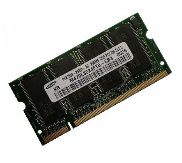 ОЗУ So-Dimm 256Mb PC-2700, DDR-333 Samsung M470L3224FT0-CB3