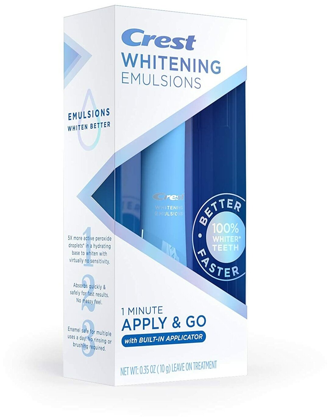 Crest отбеливающая эмульсия Whitening Emulsions with Built- in Applicator