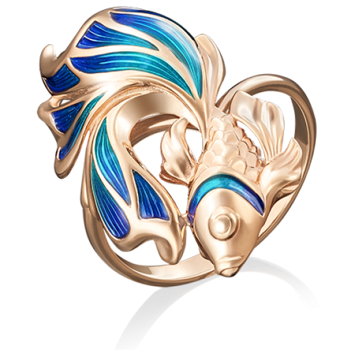 PLATINA jewelry Кольцо из красного золота без камней 01-4909-00-000-1110-25, размер 16