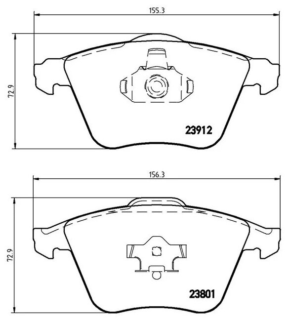 Дисковые тормозные колодки передние TRIALLI PF 4371 (4 шт.)