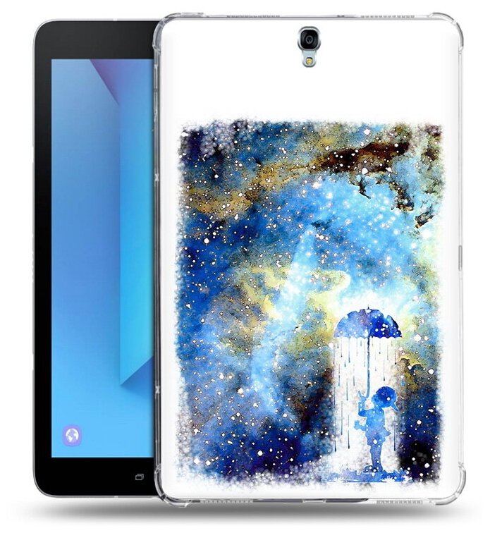 Чехол задняя-панель-накладка-бампер MyPads мальчик в небе для Samsung Galaxy Tab S3 9.7 SM-T820/T825 противоударный