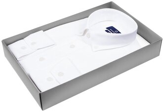 Рубашка Poggino 5010-117 цвет белый размер 52 RU / XL (43-44 cm