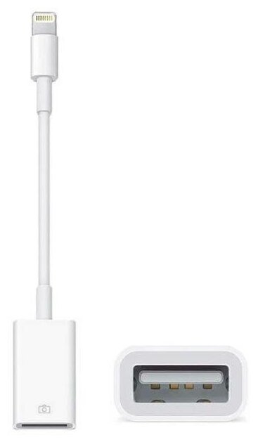 Переходник Lightning - USB-A OTG для iPhone для iPad Usb Lightning флешка адаптер кабель-переходник