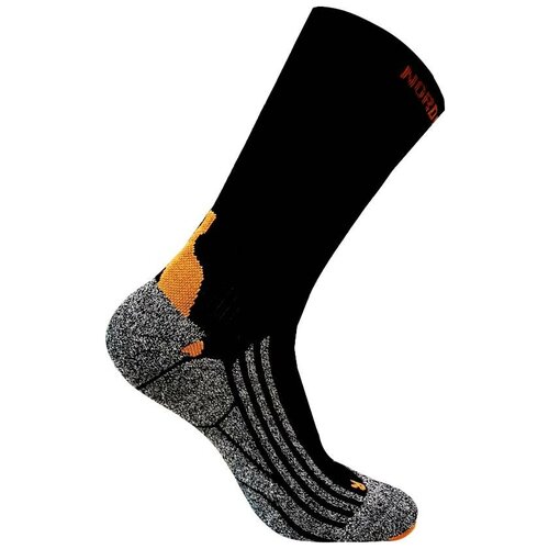 Носки NordKapp, размер 43-46, черный, оранжевый носки nordkapp размер 43 46 серый черный зеленый