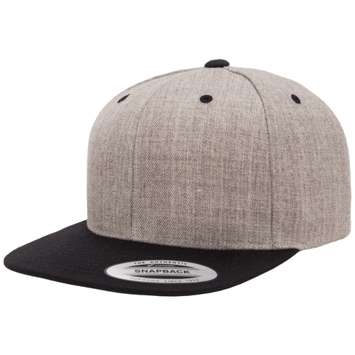 фото Кепка flexfit 6089mt - classic snapback heather/black