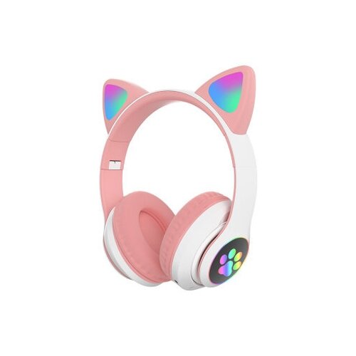 CAT EAR Беспроводные наушники Bluetooth со светящимися кошачьими ушами STN-28 розовые 50900₽