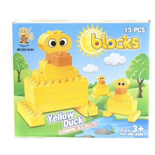 Конструкторский набор Blocks Yellow duck (15 деталей) 222-H101