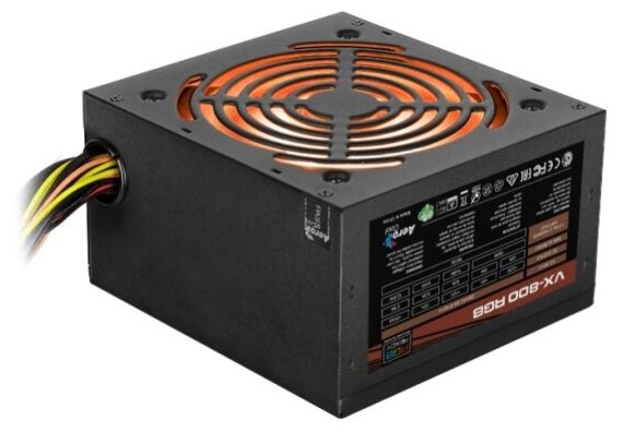 Блок питания VX Plus 800 RGB - 800W  ATX v2.3  Fan 12cm  500mm cable  Retail