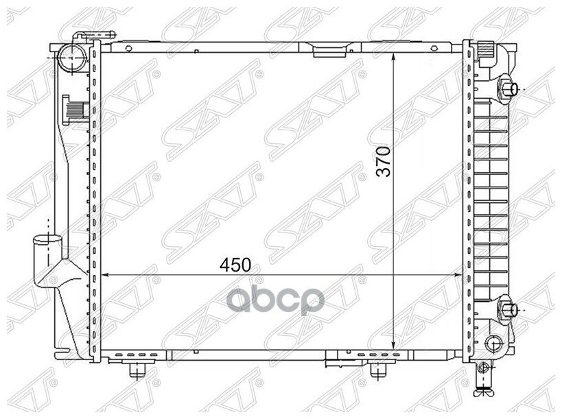 Радиатор Mercedes E-Class W124 2.6/2.8/3.0/3.2/3.6amg 85-95 Sat арт. MB0001-1