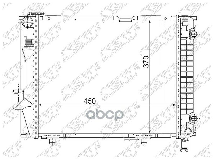Радиатор Mercedes-Benz E-Class 84-95 Sat арт. MB0001-1