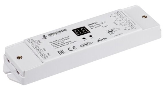 INTELLIGENT ARLIGHT Диммер DALI-104-SUF (12-36V, 4х5А) (IARL, IP20 Пластик, 3 года)