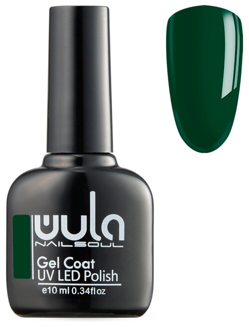 WULA гель-лак для ногтей Gel Coat, 10 мл, 42 г, 411 изумрудный