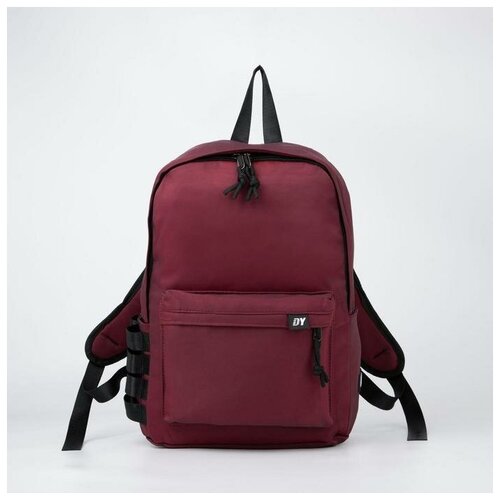 фото Рюкзак, отдел на молнии, 2 наружных кармана, 2 боковых кармана, цвет бордовый yandex market