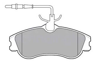 [Lp1607] Delphi Колодки Тормозные ПередниеКомплект На Ось Delphi арт. LP1607