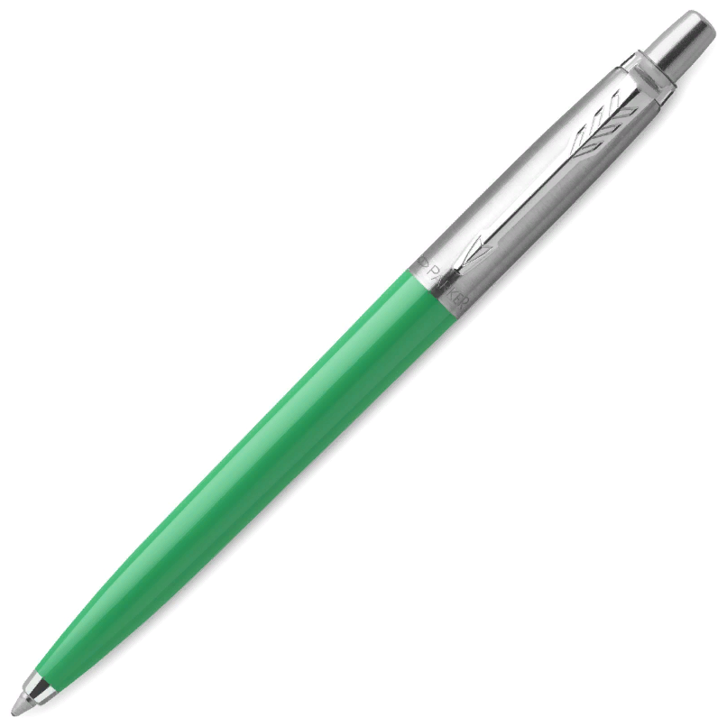 Ручка шариковая PARKER Jotter Orig Green, зеленый, нержавеющая сталь, блистер, синяя, 2076058