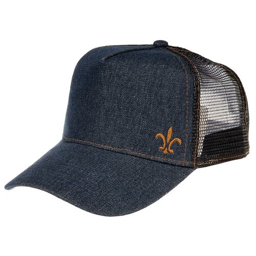 фото Бейсболка с сеточкой r mountain 7751170 trucker cap denim, размер one