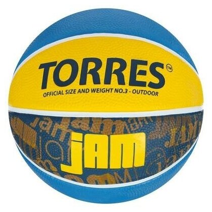 Мяч баскетбольный TORRES Jam, B02043, размер 3 TORRES 5864175 .