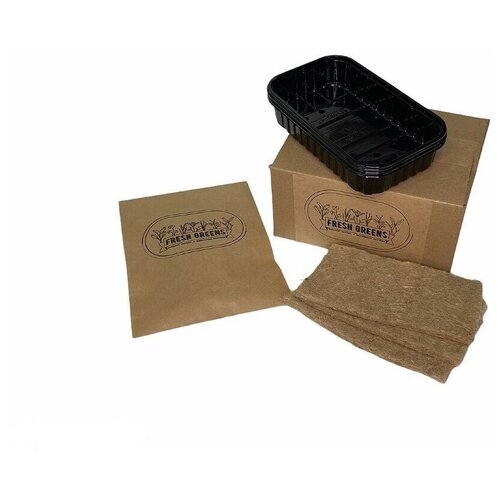 фото Микрозелень для проращивания набор fresh greens (капуста белокочанная капуста краснокочанная горчица)