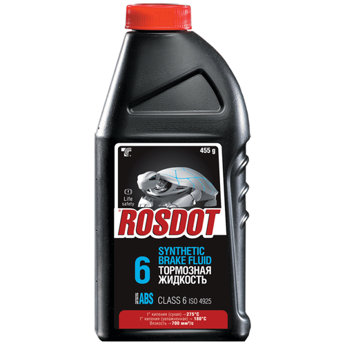 Тормозная жидкость ROSDOT DOT-4 (Class 6) Advanced ABS Formula бутылка
