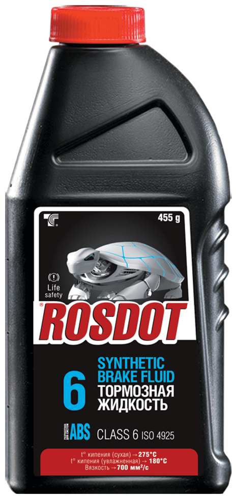 Тормозная жидкость ROSDOT DOT-4 (Class 6) Advanced ABS Formula