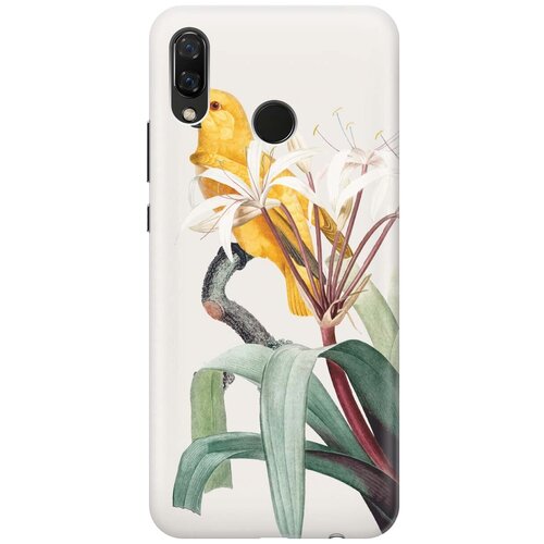 фото Re:pa накладка transparent для huawei nova 3 с принтом "желтый попугай"