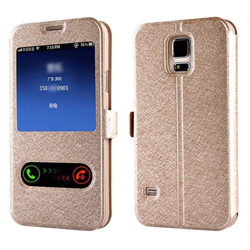 фото Чехол-книжка mypads для samsung galaxy a70 / a70s sm-a705f (2019) с окном вызова предпросмотра и свайпом позволяет отвечать на звонки и сообщения не открывая крышку золотой