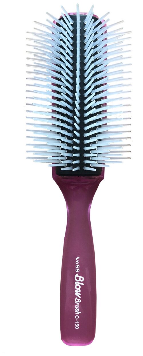 *blow brush с-150 профессиональная щетка для укладки волос, цвет ручки сиреневый