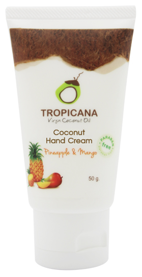 [TROPICANA] Крем для рук манго/ ананас COCONUT HAND CREAM PINEAPPLE & MANGO, 50 гр