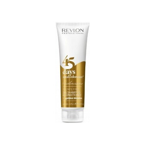 Revlon Professional Shampoo&Conditioner Golden Blondes Шампунь-кондиционер для золотистых оттенков, 275 мл. шампунь для волос cowshed шампунь и кондиционер для волос 2 в 1 2 in 1 shampoo and conditioner