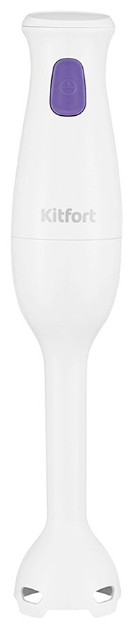 Блендер погружной Kitfort КТ-3039-1, бело-фиолетовый - фотография № 1