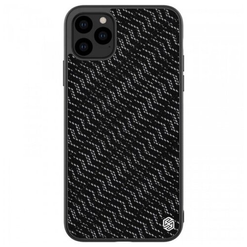 фото Nillkin twinkle silvery чехол с текстурной тканевой вставкой для iphone 11 pro