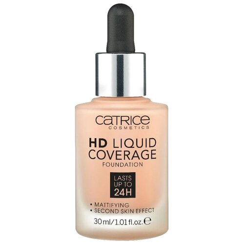 CATRICE Тональная эмульсия HD Liquid Coverage Foundation, 30 мл, оттенок: 010 Light Beige