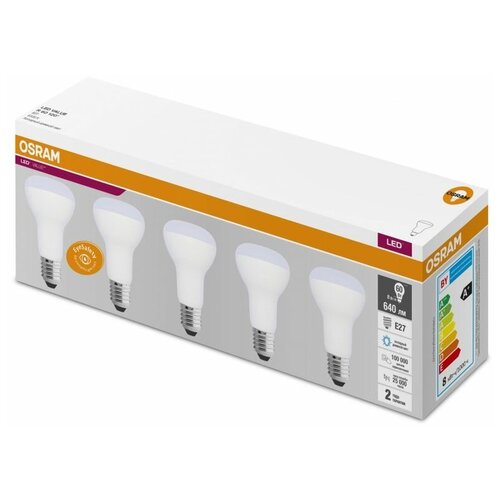 Светодиодная лампа LEDVANCE-OSRAM LV R63 60 8SW/865 230V E27 OSRAM (упаковка 5 шт)