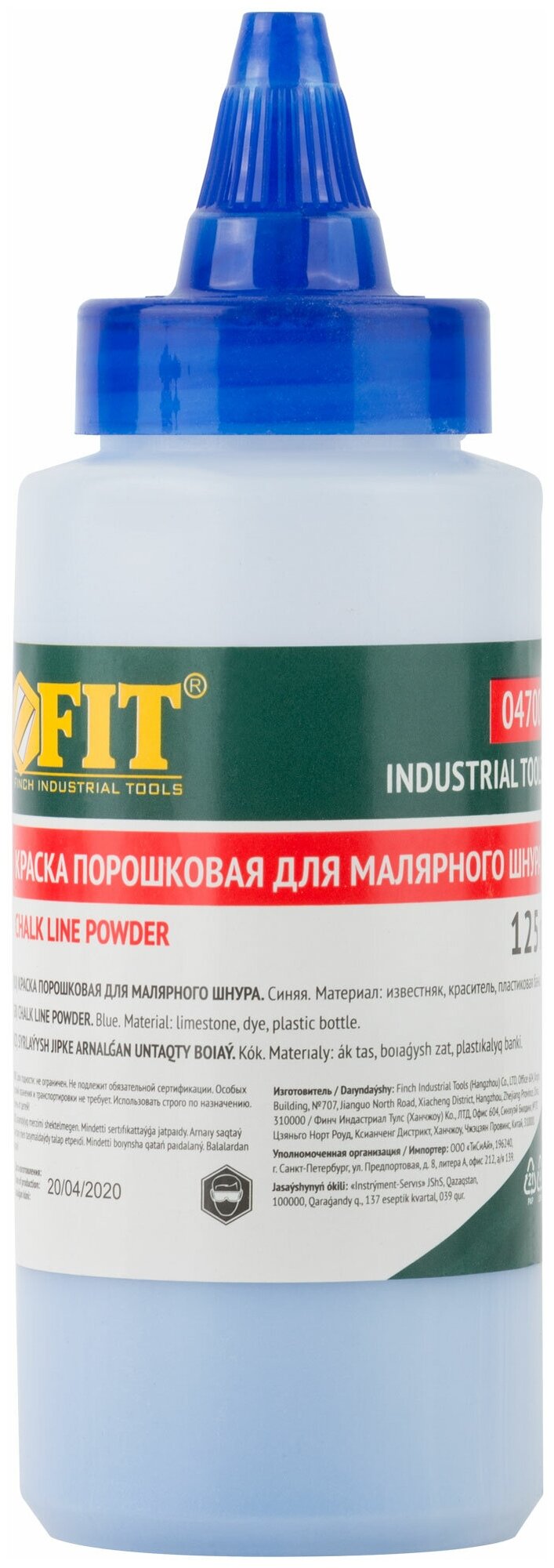 Краска разметочная Fit It 125 г, синяя - фотография № 1