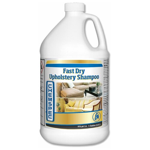 Быстросохнущий высокопенный шампунь для мягкой мебели Chemspec Fast Dry Upholstery Shampoo Канистра 3,78 л