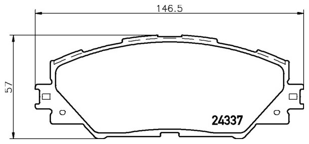 Колодки дисковые передние для toyota rav4 2.2d/auris 1.4/1.6/1.4d 07 Nisshinbo NP1058