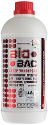 Средство биологическое Biobac для выгребных ям, септических, дренажных систем и труб супер универсал (жидкость, объём 1 литр)