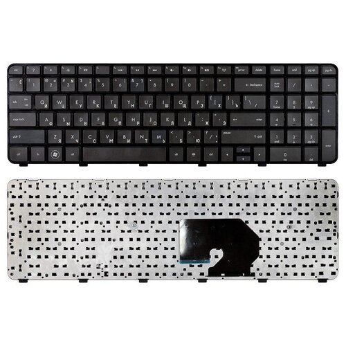 Клавиатура для ноутбука HP Pavilion dv7-6058sf черная с рамкой