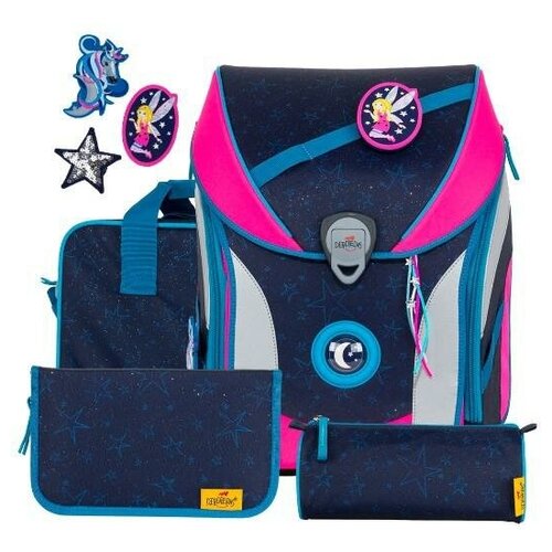 Ранец школьный с наполнением легкий ортопедический DerDieDas ErgoFlex Max Buttons 