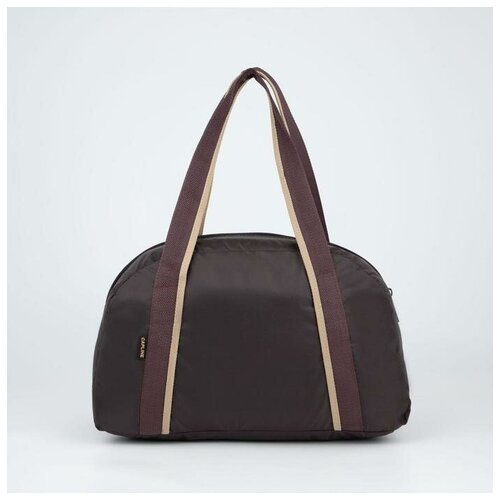 фото Сумка спортивная, отдел на молнии, наружный карман, цвет коричневый capline