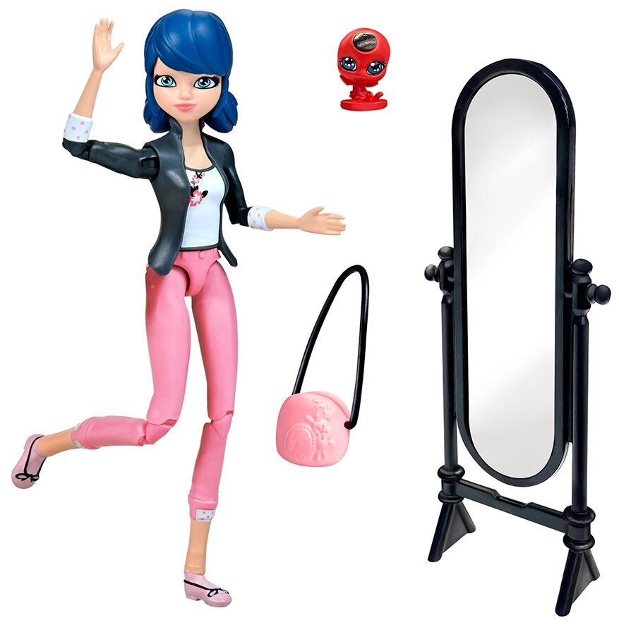 Кукла Playmates TOYS Miraculous Ladybug Paris wings, 12 см, 50401 розовый