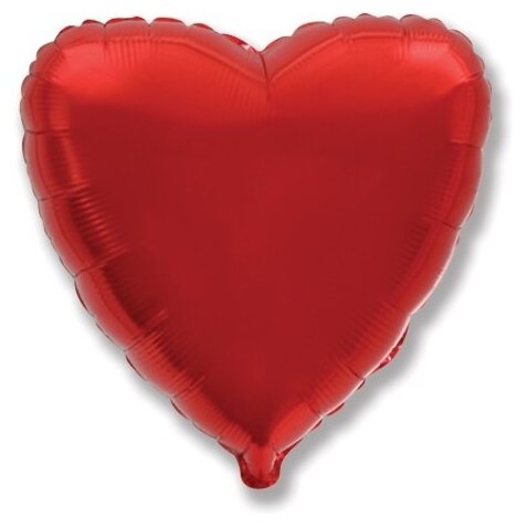 Шар (18'/46 см) Сердце, Красный, 1 шт.